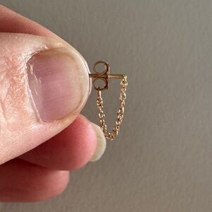 CATBIRD Sweet Nothing Earring, 14k Solid Gold (Single)